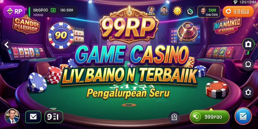 Tampilan gameplay Live Casino yang mendebarkan di 99RP.
