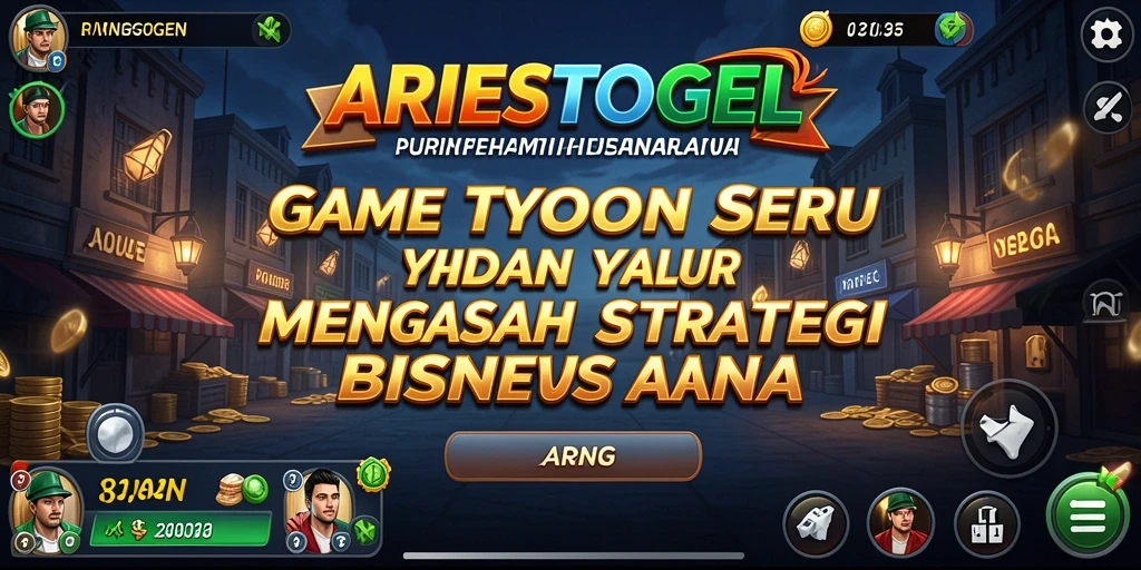 Screenshot ARIESTOGEL menampilkan gameplay Tycoon yang menarik dan penuh strategi.