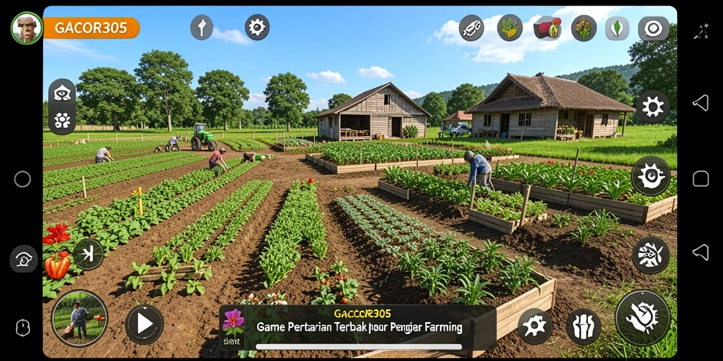 Screenshot menampilkan gameplay pertanian GACOR305 yang seru dan interaktif.