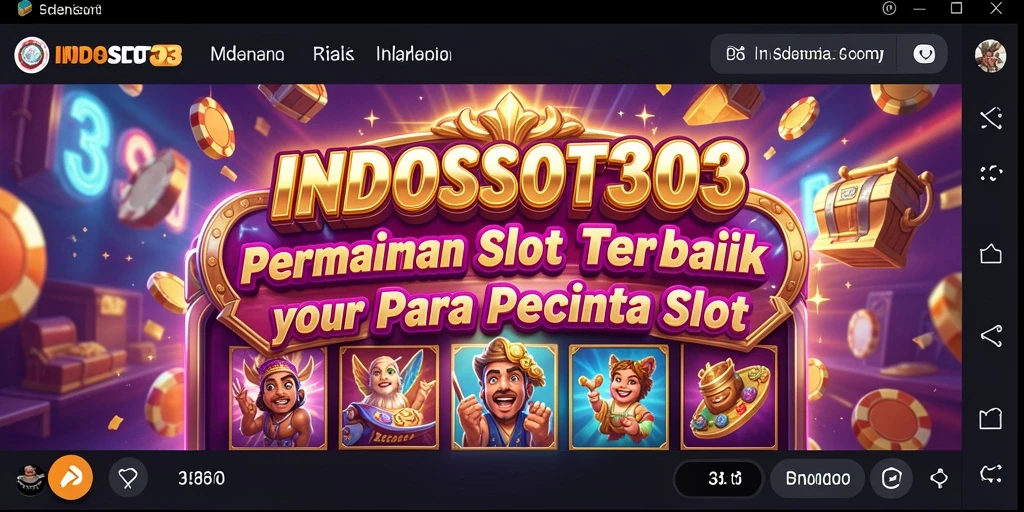 Tampilan gameplay seru dari INDOSLOT303 yang menampilkan slot menarik.