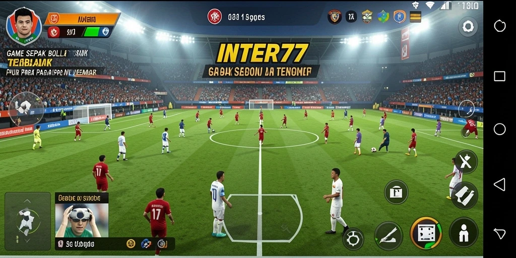 Gameplay menarik dari INTER77 yang menampilkan aksi sepak bola intens.