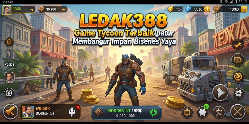 Tampilan gameplay menarik dari LEDAK388 dengan elemen Tycoon yang mendebarkan.