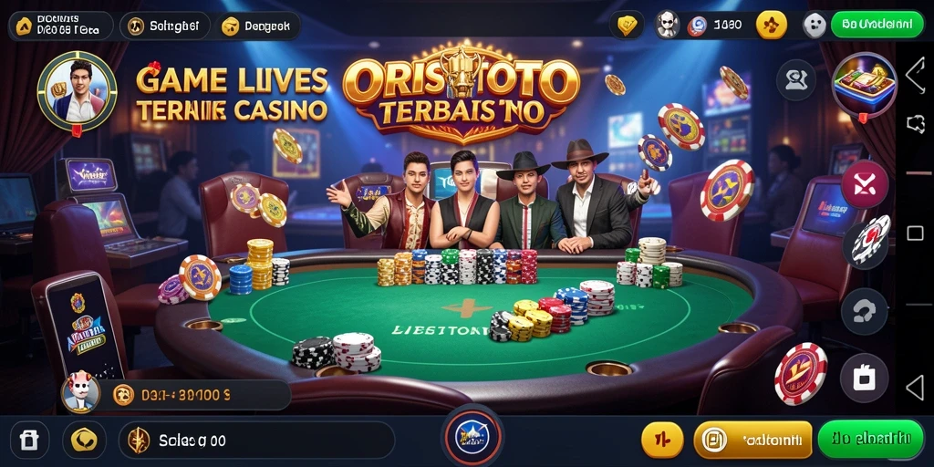 Tampilan menarik gameplay Live Casino di ORISTOTO.