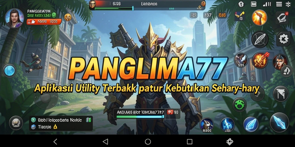 Tampilan antarmuka aplikasi <strong>PANGLIMA77</strong> yang intuitif dan mudah digunakan.