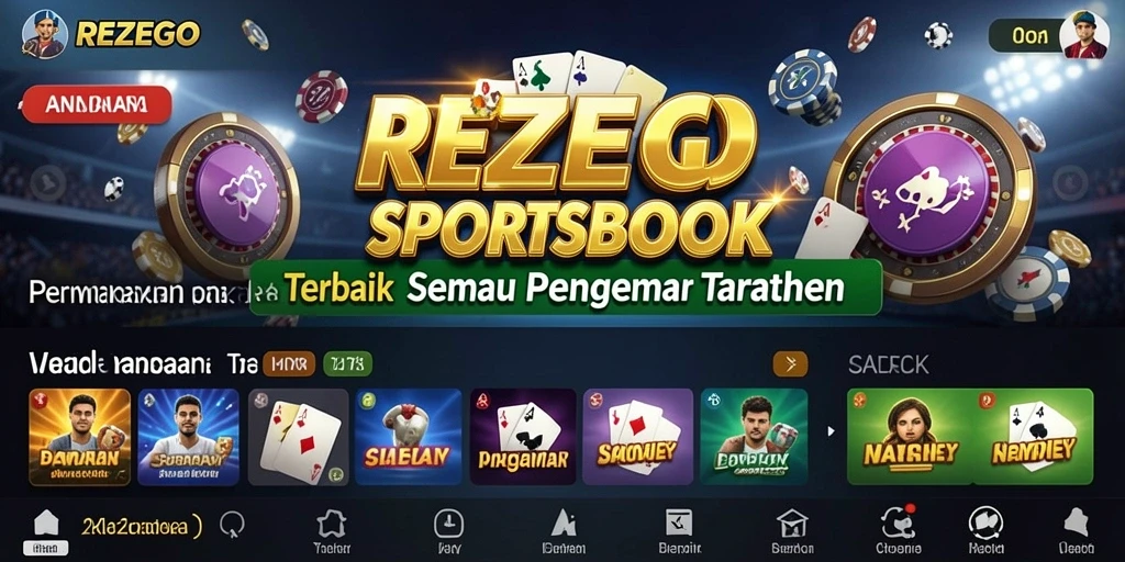 Screenshot menunjukkan antarmuka taruhan REZEGO yang menarik dan informatif.