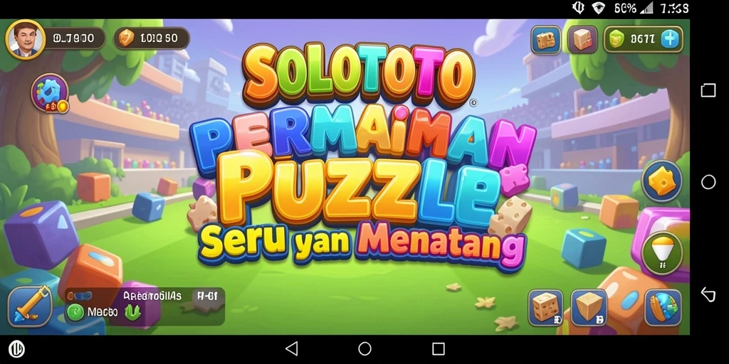 Screenshot gameplay SOLOTOTO menampilkan tantangan menarik dan grafis yang berwarna-warni.