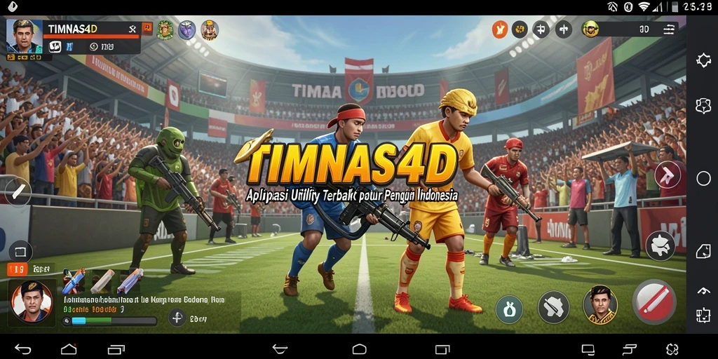 Screenshot tampilan utama TIMNAS4D yang menampilkan fitur Utility.